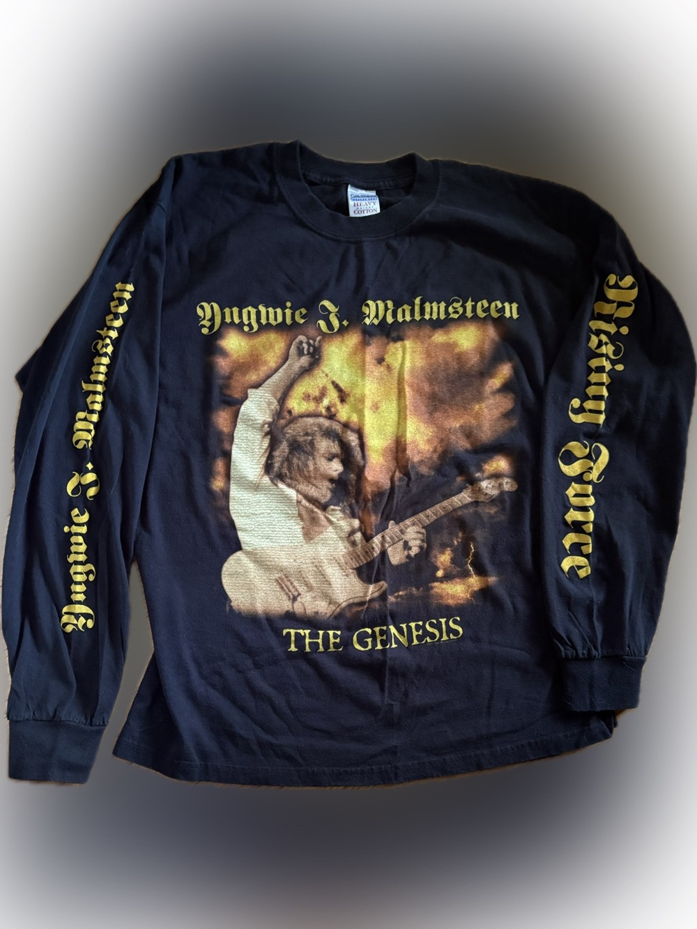 Vintage Graphic Concert Long-Sleeve Yngwie J. Malmsteen Shirt The Genesis